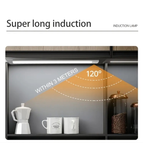 3 pcs LED Motion Sensor Cabinet Light, Under Counter Closet Lighting Wireless - Picture 9 of 10